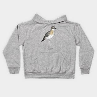 Annoyed bush stone curlew Kids Hoodie